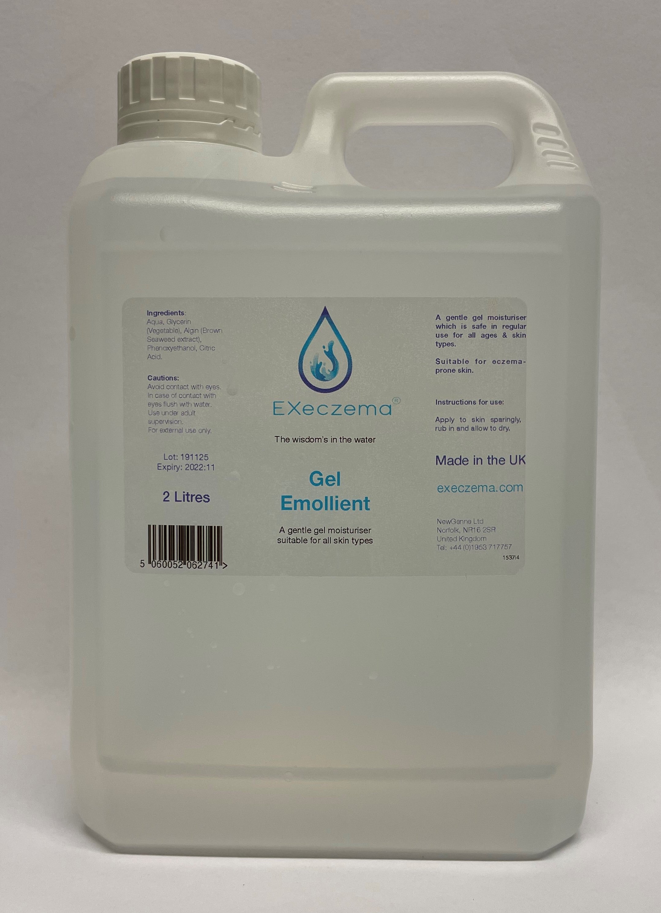 Execzema Eczema Moisturiser Gel Emollient - EXeczema – EXeczema UK