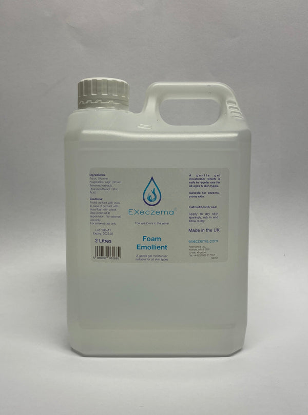 Execzema Eczema Foam Emollient Moisturiser 2L - EXeczema – EXeczema UK