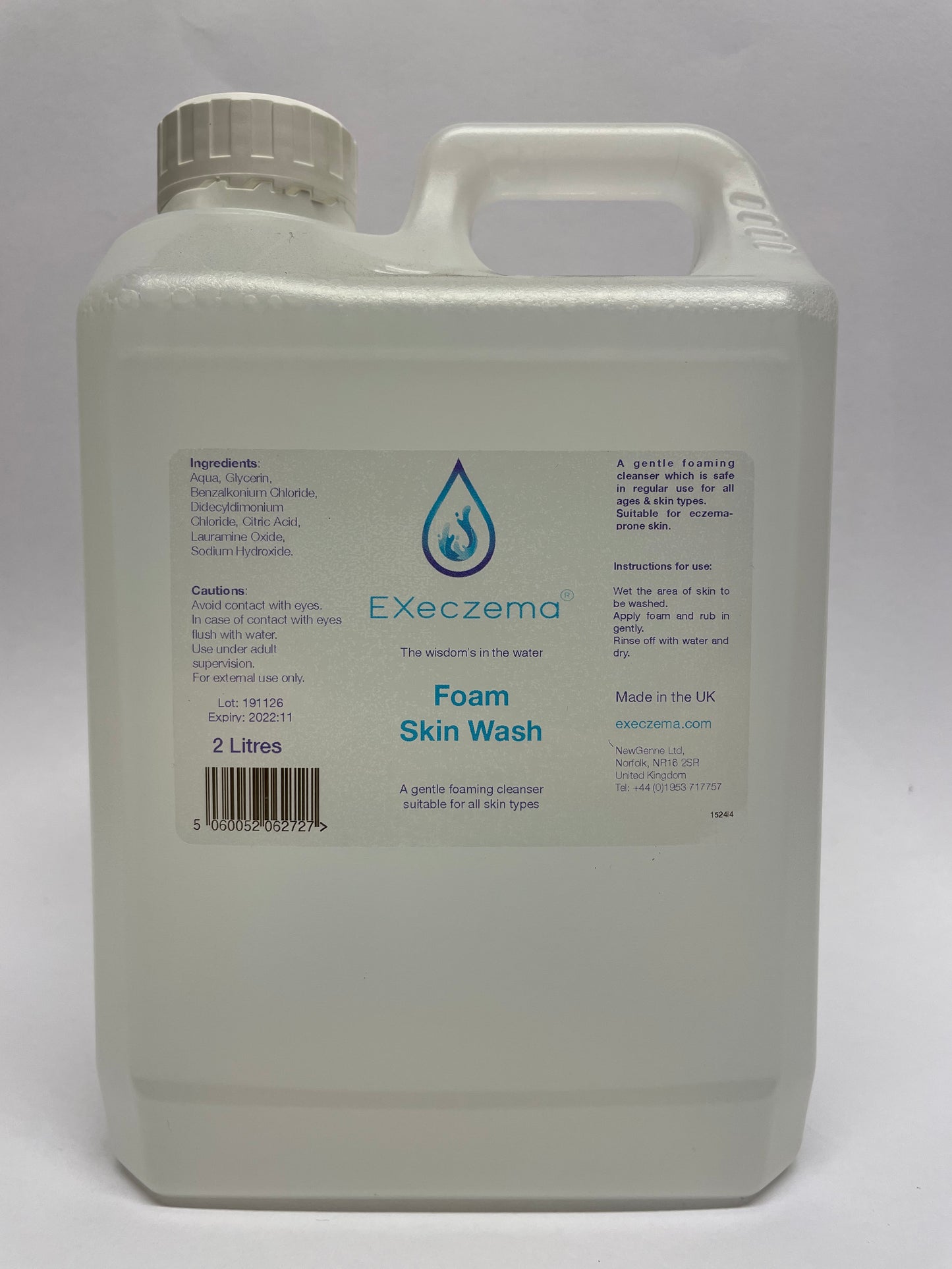 Eczema Foam Skin Wash 2L - EXeczema